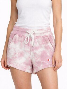 Champion UO Reverse Weave Tie-Dye Shorts Rose Pink Women’s Size XS